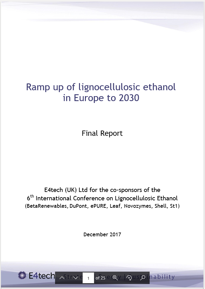 What could the European cellulosic ethanol industry achieve by 2030?
